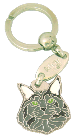 Maine Coon blue <br> (keyring, engraving included)